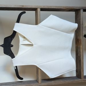 Abercrombie and Fitch white crop top. Never worn